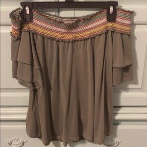 Off the shoulder top!